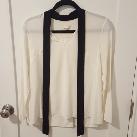 Cuyana Tops - Cuyana silk bow top